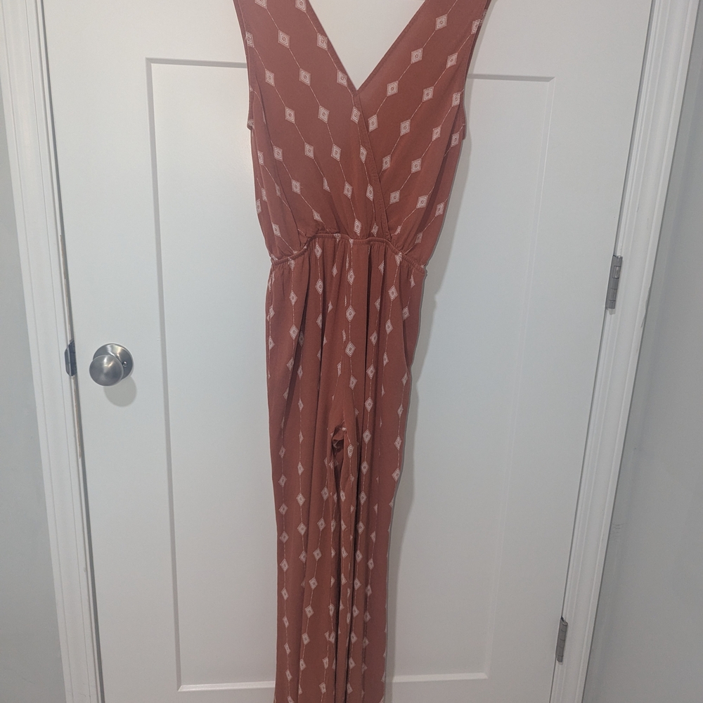 By Together Rust Wide Leg Jumpsuit